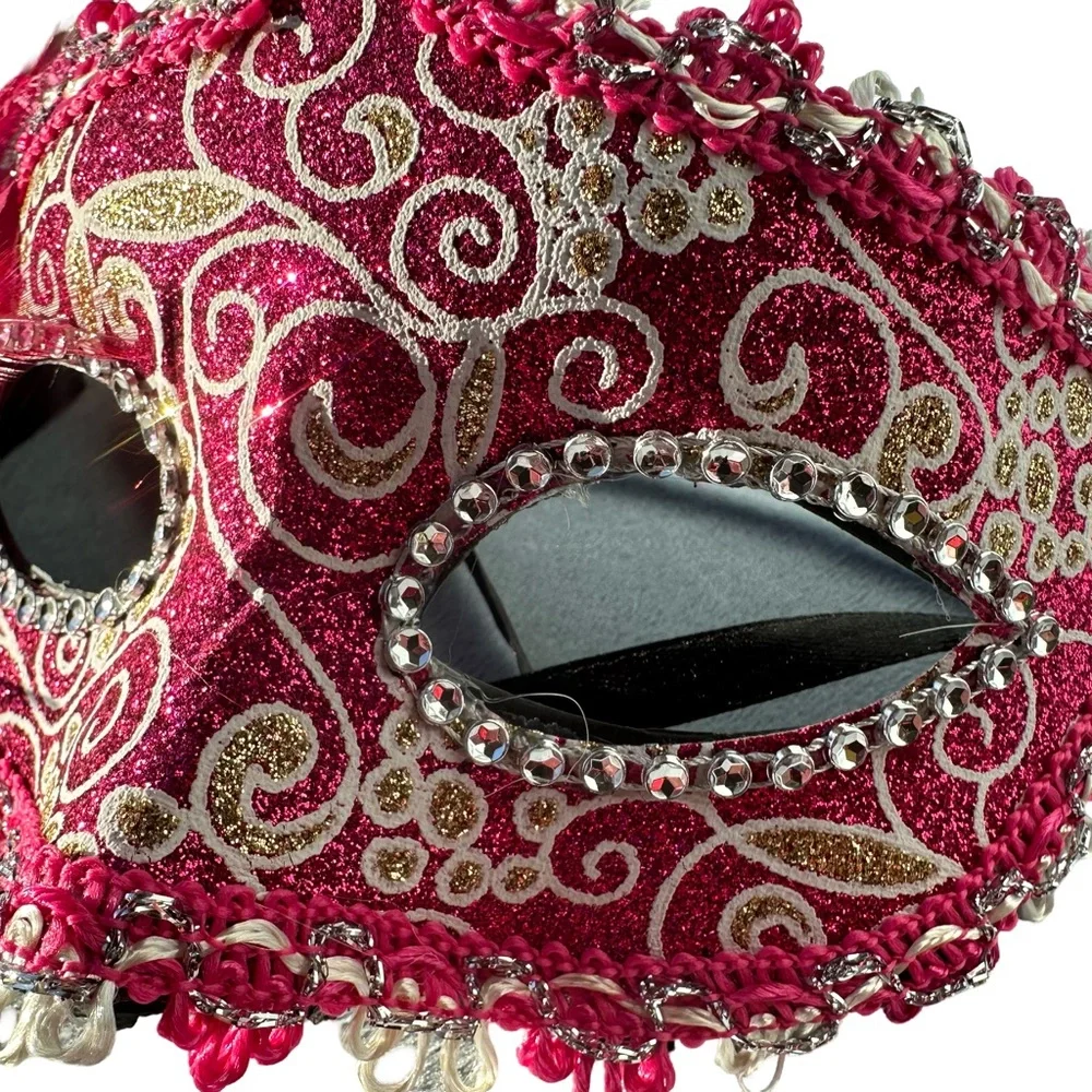NWOT Pink Masquerade Mask